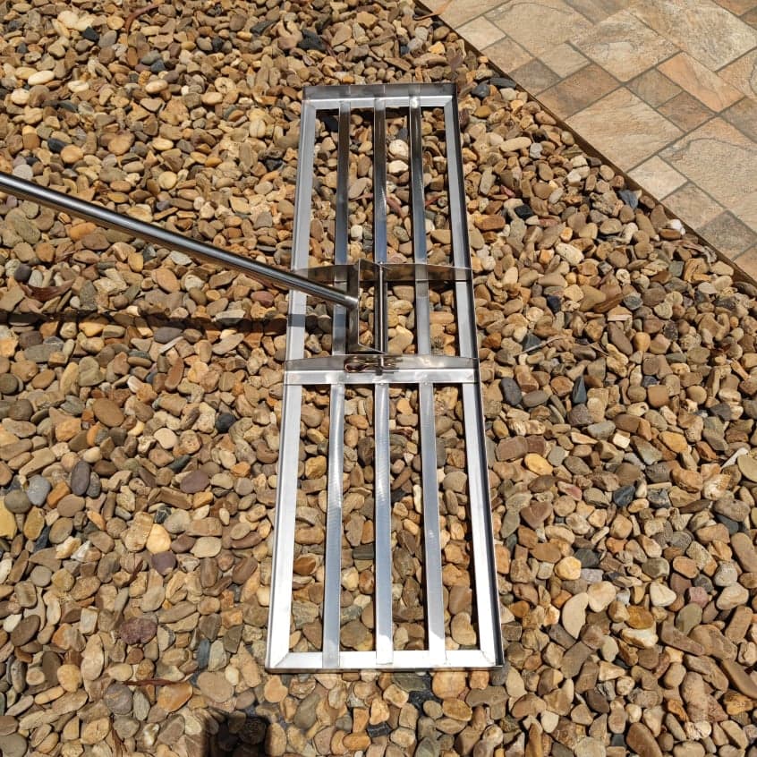 Lawn Lute 92cm (36 in) Stainless Steel Lawn Levelling Rake: image 5